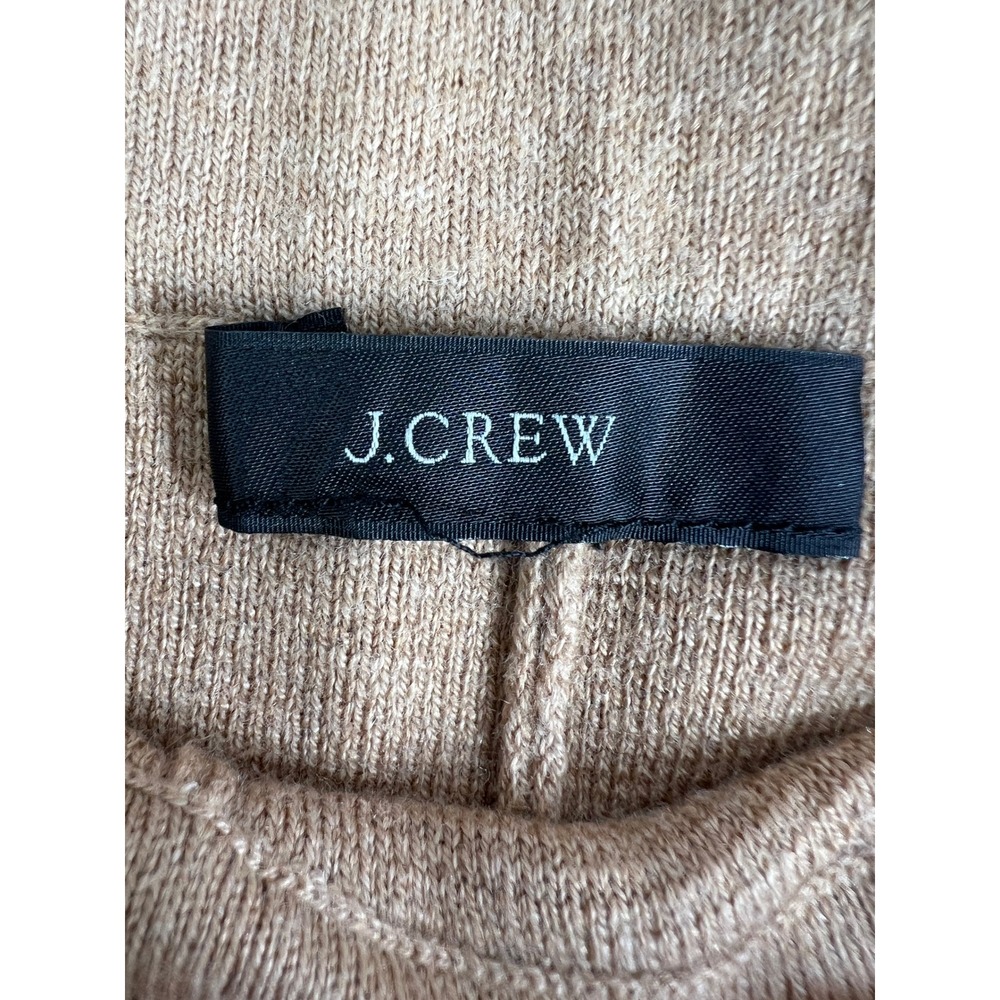 J.Crew Minimalist Camel Tan Merino Wool Blend Wide Leg Chic Sweater Pants - Picture 3 of 9